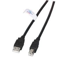 Efb Elektronik Kabelis USB EFB K5203.0,5 USB 2.0 A-B 0,5 m Juodas