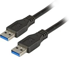 Efb Elektronik USB kabelis EFB USB-A - USB-A 1 m Juodas (K5210SW.1)