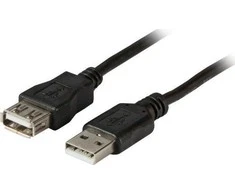 Efb Elektronik USB kabelis EFB USB-A - USB-A 1,8 m Juodas (K5248SW.1.8V2)