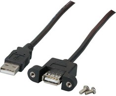 Efb Elektronik USB kabelis EFB USB-A - USB-A 3 m Juodas (K5291SW.3V2)