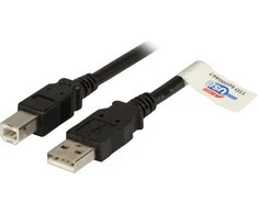 Efb Elektronik USB kabelis EFB USB-A - USB-B 0,5 m Juodas (K5256SW.0.5)