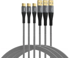 EFB Elektronik USB-AC-00008 USB kabelis USB 2.0 2 m USB A USB C Juodas, Pilkas