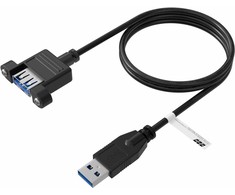 Kabelis USB EFB Przedłużacz A-A Montuojama USB3.0 0,5 m Juodas (K5265SW.0,5V2)