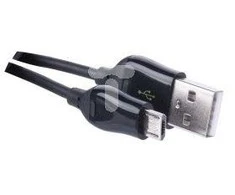 USB kabelis Emos USB-A - mikroUSB 1 m Juodas (SM7004B)