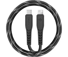 ENERGEA Nyloflex USB-C – Lightning Kabelis C94 MFI 1.5m juodos spalvos