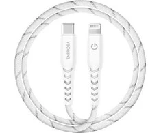 ENERGEA Nyloflex USB-C &amp; Lightning kabelis C94 MFI 1.5m baltas