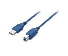 USB kabelis Equip USB-A - USB-B 3 m mėlynasis (128293)