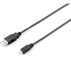 Equip 128594 USB kabelis 1 m 2.0 USB A Micro-USB B Juoda