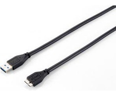 Kabelis USB Equip USB-A - USB-B 2 m Juodas (128397)