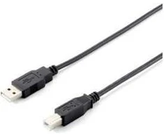 Equip USB kabelis Įranga USB-A - USB-B 3 m juoda (128861)