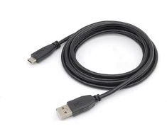 USB kabelis Equip USB-A - USB-C 2 m juoda (128885)