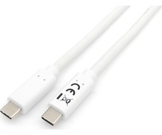 USB kabelis Equip USB-C - USB-C 1 m Balta (128361)