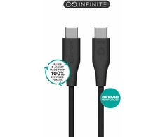 Kabelis USB eStuff INFINITE (GRS) USB-C to USB-C USB 2.0 2 m 60 W Juodas