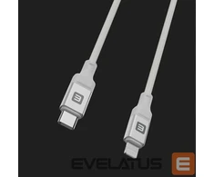 Kabelis USB Evelatus C į Lightning kabelis 2.0m 60W (MFI09) aliumininis korpusas pinta Baltas (MFI09CLW2)
