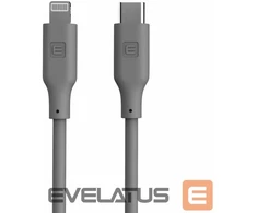USB kabelis Evelatus C į Lightning silikoninis kabelis 1,2 m (MFI10CL) 60W / 20V3A Pilkas (MFI10CLG)