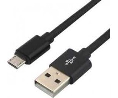 USB Laidas - everActive CBB-0.3MB Micro USB 2.4A 480 Mbps Nailono Pintas Juodas 0.3m