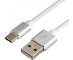 USB-C Įkrovimo Laidas - everActive CBS-1.5CW, 3A Greitas Įkrovimas, 480 Mbps Duomenų Perdavimo, 1.5m, Balta