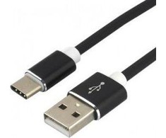 USB-C Įkrovimo Kabelis - everActive CBS-1.5CB, Greitas Įkrovimas 3A, Duomenų Perdavimo 480 Mbps, Juodas
