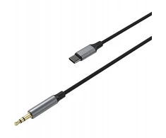 FIXED Link USB-C to 3,5mm jack, 1.5m, space pilka
