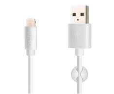 Fixed Fiksuotas | Duomenų ir įkrovimo kabelis su USB/lightning jungtimis | Baltas