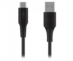 Kabelis USB Fixed USB-A - USB-C 0.3 m Juodas (FIXDLS-AC03-BK)