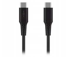 Kabelis USB Fixed USB-C - USB-C 0.3 m Juodas (FIXDLS-CC03-BK)