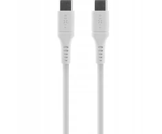 FIXED Liquid Silicone Cable USB-C/USB-C, 0,5m, 60W, Baltas | Fixed