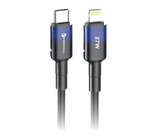 USB C - Lightning kabelis Forcell F-Energy PD 3A 27W gradientas 1 m C356 juodas