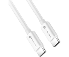 Cable USB C to USB C Forcell F-Energy QC4.0 PD 3A 60W 0,5 m C338 baltas