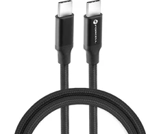 USB C į USB C laidas Forcell F-Energy QC4.0 PD 5A 100W E-mark / 4K / Thunderbolt / 20Gbit/s 1 m C391 juodas
