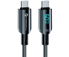 USB C į USB C laidas Forcell F-Energy QC4.0 PD 3A 60W skaitmeninis 1,2 m C274 juodas