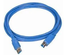 GEMBIRD CCP-USB3-AMBM-6 aukštos klasės USB 3.0 kabelis, USB A tipo kištukas - USB B tipo kištukas, 1,8 metro, mėlynas