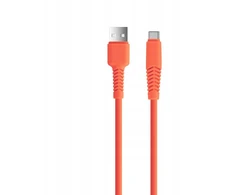 TelForceone Setty kabelis USB - USB-C 1,5 m 2,1A KSA-C-1.5210 oranžinis