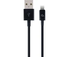GEMBIRD CC-USB2P-AMLM-1M Gembird 8 kontaktų įkrovimo ir duomenų kabelis, 1 m, juodas
