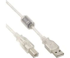 USB kabelis Gembird USB-A - USB-B 5 m Juodas (34555)