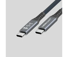 GEMBIRD „Premium“ įkrovimo ir duomenų perdavimo kabelis USB 4 Type-C 16K 80 Gbps 240 W 0,5 m