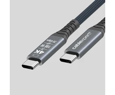 GEMBIRD Aukštos kokybės USB 3.2 tipo C įkrovimo ir duomenų perdavimo kabelis 4K 20 Gb/s 100 W 1 m