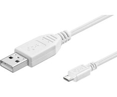 Goobay USB-A USB laidas – 5 m baltas (96195)