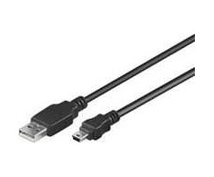 Kabelis USB Goobay USB-A - Juodas (93228)