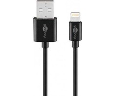 Wentronic USB laidas Goobay USB-A - Lightning 0.5 m Juodas (JAB-3332473)