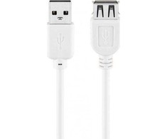 Goobay USB-A – USB-A USB laidas, 0,6 m baltas (JAB-1521970)
