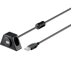 Goobay 2m USB 2.0 ilgintuvas su fiksuotu tvirtinimu