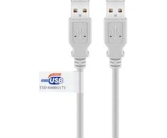 Kabelis USB Goobay USB-A - USB-A 2 m Pilka (JAB-758935)