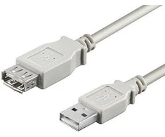 USB kabelis Goobay USB-A - USB-A 0,3 m Baltas (68716)