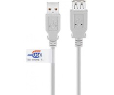 Goobay USB-A – USB-A USB laidas 5 m pilkas (JAB-853464)