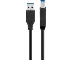 Kabelis USB Goobay USB-A - USB-B 0.25 m Juodas (JAB-1338780)