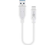 Goobay Baltas USB-A – USB-C laidas (JAB-2947899)