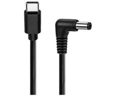 USB kabelis Goobay USB-C - DC 5,5 x 2,1 mm 1 m, juodas
