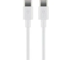 Goobay USB-C,Įkrovimo ir sinchronizavimo kabelis, 2 m, baltas | Goobay