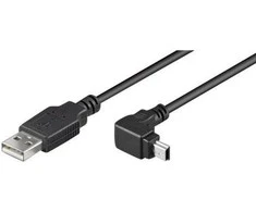 Premiumcord USB kabelis Goobay USB-A - miniUSB 1,8 m juodasis (93971)